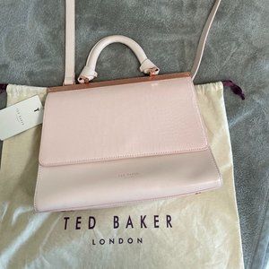 Ted Baker London Textured Bar Top Handle Tote